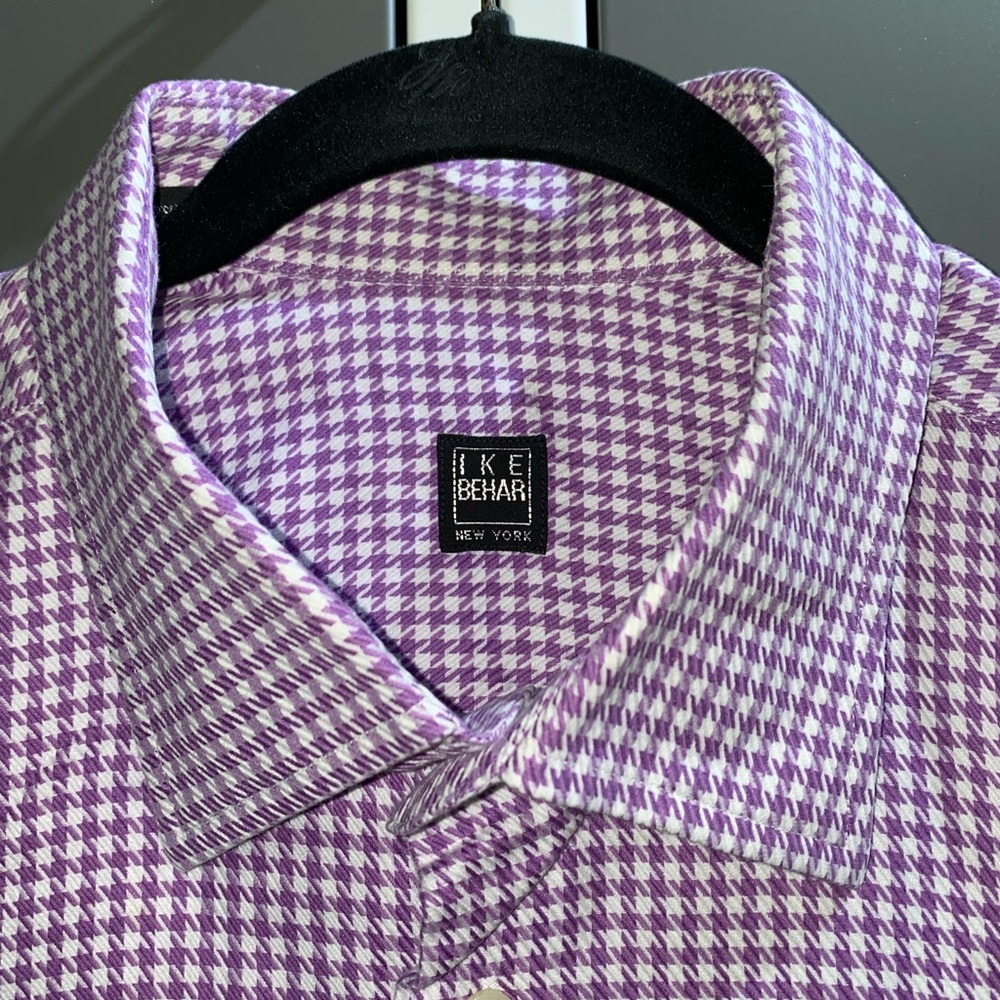Ike behar black label mens dress shirt, -XL